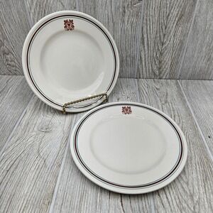 Set of 2 Vintage Mayer China US Coast Guard Salad Dessert Plates 7" USCG